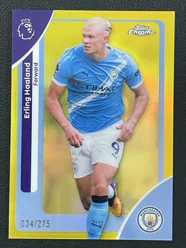 Erling Haaland 2025 Topps Cromo Premier League Amarilla /275