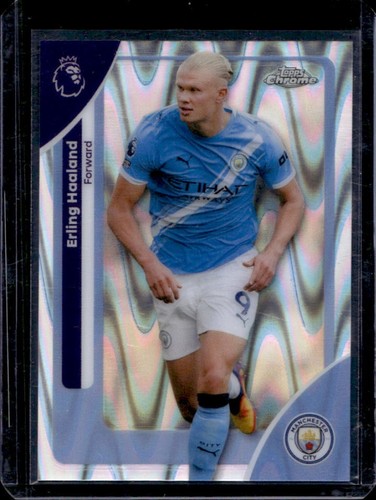 Erling Haaland 2026 Topps Cromo Premier League RayWave Refractor #125