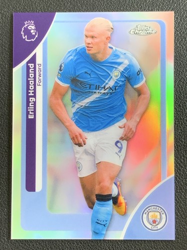 Erling Haaland 2025 Topps Cromo Premier League Refractor