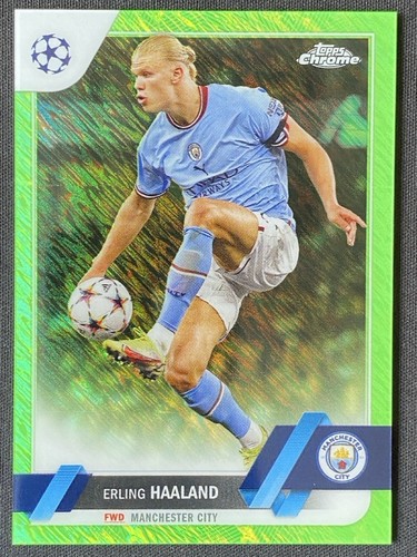 Erling Haaland 2022 Topps Cromo UCC Verde Neón /399