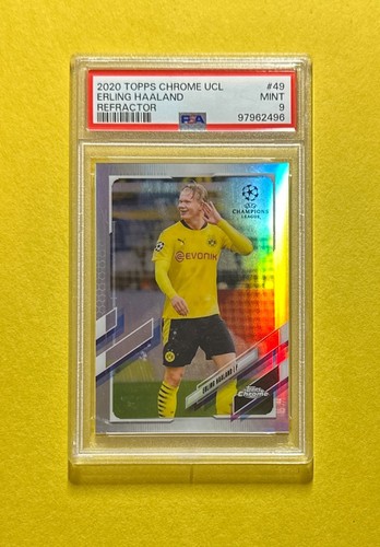Erling Haaland 2020 Topps Cromo UCL Refractor #49