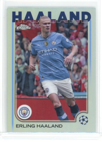 Erling Haaland 2024 Topps Cromo UEFA Club Competiciones Refractor