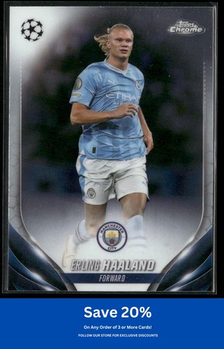 Erling Haaland 2023 Topps Cromo UEFA Clubes Competiciones