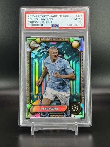 Erling Haaland 2023 Topps Cromo UEFA UCC Jade /1