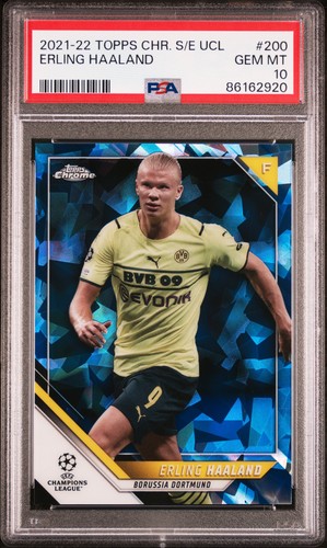 Erling Haaland 2021 Topps Cromo Zafiro Edición Sapphire