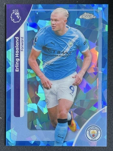Erling Haaland 2025 Topps Cromo Zafiro Premier League Sapphire #125-24C