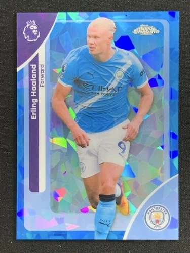 Erling Haaland 2025 Topps Cromo Zafiro Sapphire