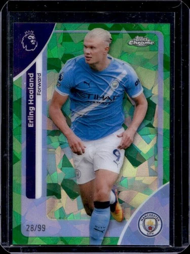 Erling Haaland 2026 Topps Cromo Zafiro Verde Refractor /99