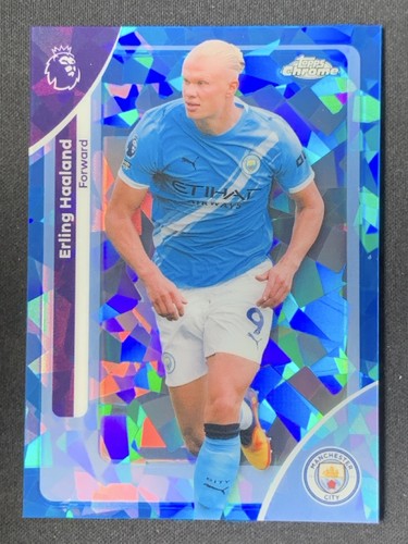 Erling Haaland 2025 Topps Cromo Zafiro Zafiro