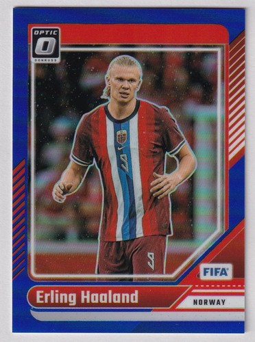 Erling Haaland 2024 Panini Donruss Blue Prizm /149
