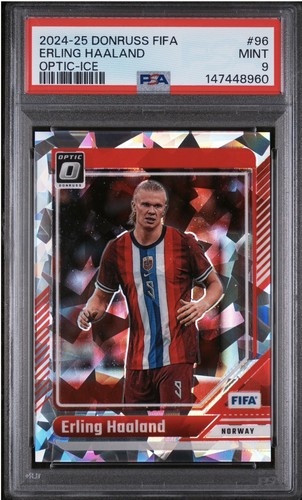 Erling Haaland 2024 Panini Donruss FIFA Optic Ice Prizm