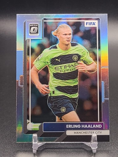 Erling Haaland 2022 Panini Donruss Optic FIFA Silver Holo Prizm