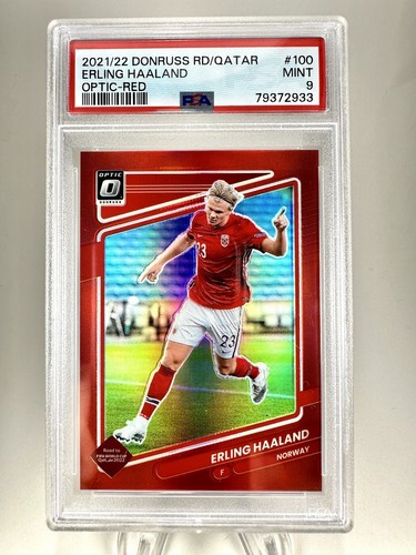 Erling Haaland 2021 Panini Donruss Optic Red Prizm /199