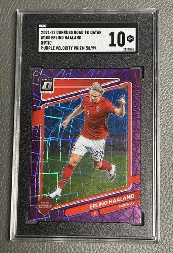 Erling Haaland 2021 Panini Donruss Road to Qatar /99