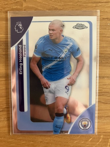 Erling Haaland 2025 Topps EPL Cromo Bota Dorada
