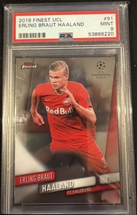 Erling Haaland 2019 Topps Finest UEFA Champions League