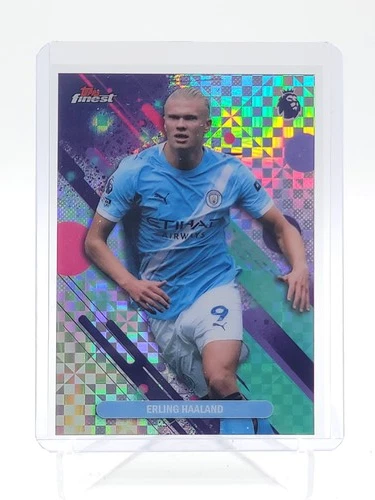 Erling Haaland 2025 Topps Finest Checkerboard Refractor