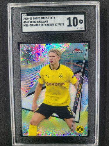 Erling Haaland 2020 Topps Finest Diamond Refractor /175