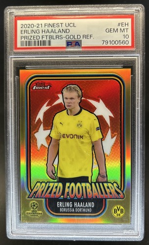 Erling Haaland 2020 Topps Finest Gold Refractor /50