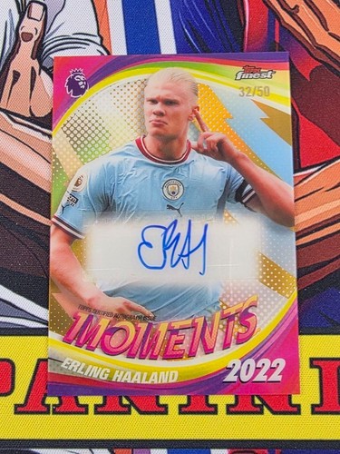Erling Haaland 2026 Topps Finest Gold Refractor /50