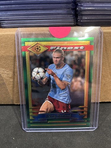 Erling Haaland 2023 Topps Finest Green /100