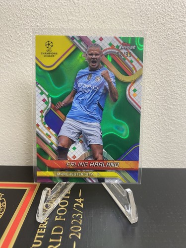Erling Haaland 2024 Topps Finest Green Lava Refractor /99
