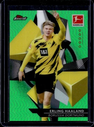 Erling Haaland 2020 Topps Finest Green Refractor /99
