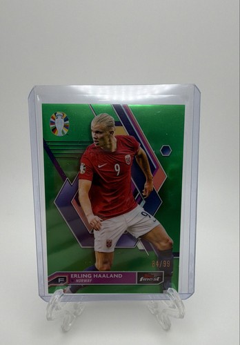 Erling Haaland 2023 Topps Finest Green Refractor /99