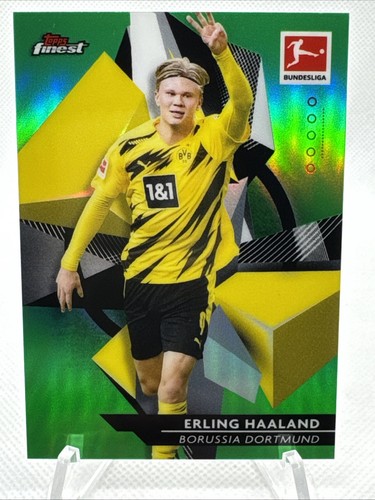 Erling Haaland 2021 Topps Finest Green Refractor /99