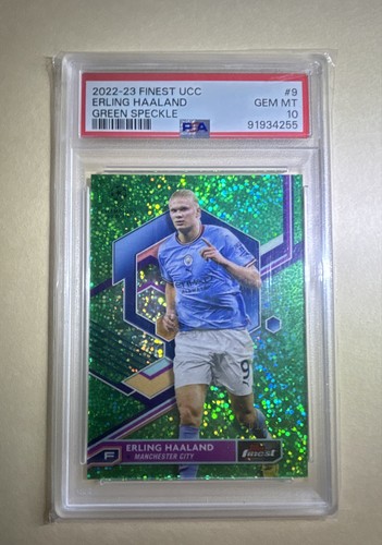 Erling Haaland 2022 Topps Finest Green Speckle /125