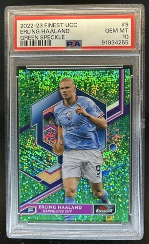 Erling Haaland 2022 Topps Finest Green Speckle Refractor /125