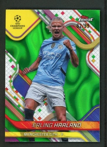 Erling Haaland 2025 Topps Finest Lava Green /99