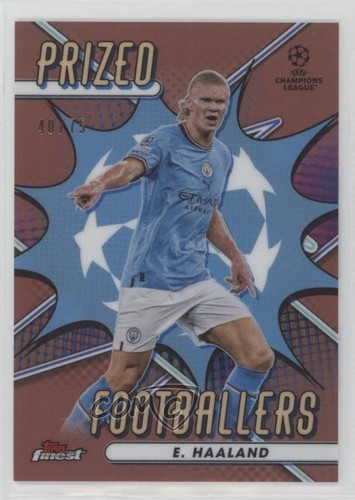 Erling Haaland 2022 Panini Finest Oro Rosa Rifrattore /75