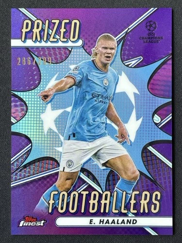 Erling Haaland 2022 Topps Finest Purple /299