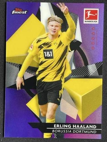 Erling Haaland 2021 Topps Finest Purple Refractor /250