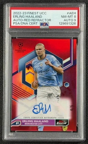 Erling Haaland 2023 Topps Finest Red Refractor /4