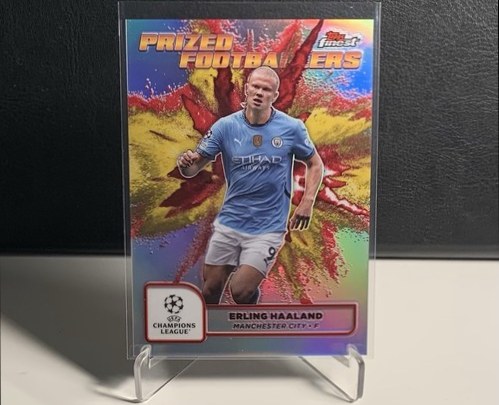Erling Haaland 2024 Topps Finest Red Refractor /5