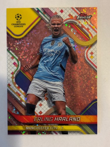 Erling Haaland 2024 Topps Finest Rose Gold Refractor /50