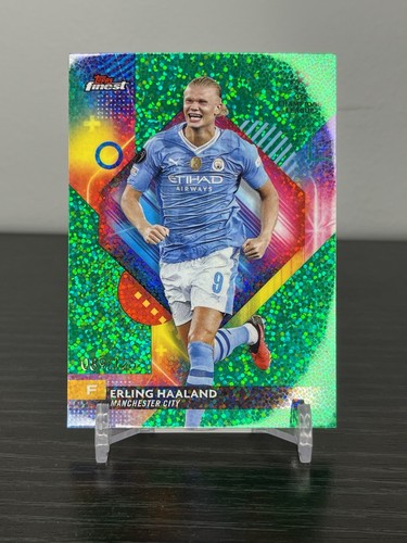 Erling Haaland 2023 Topps Finest Speckle Green /125