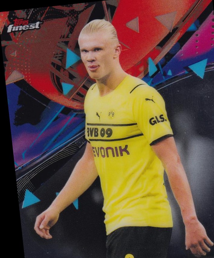 Erling Haaland 2021 Topps Finest UEFA 10