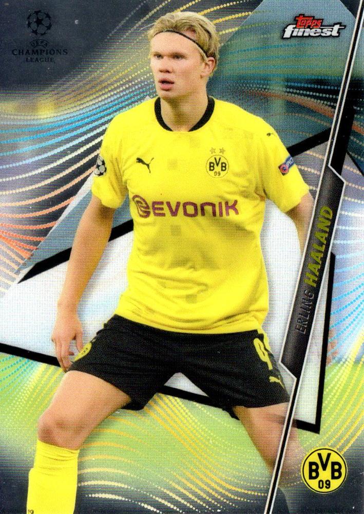 Erling Haaland 2020 Topps Finest UEFA 24
