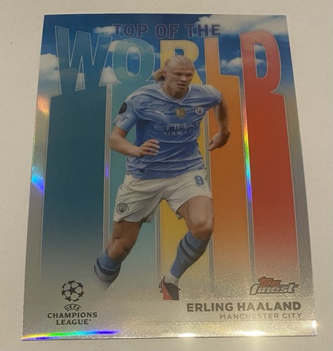 Erling Haaland 2023 Topps Finest UEFA