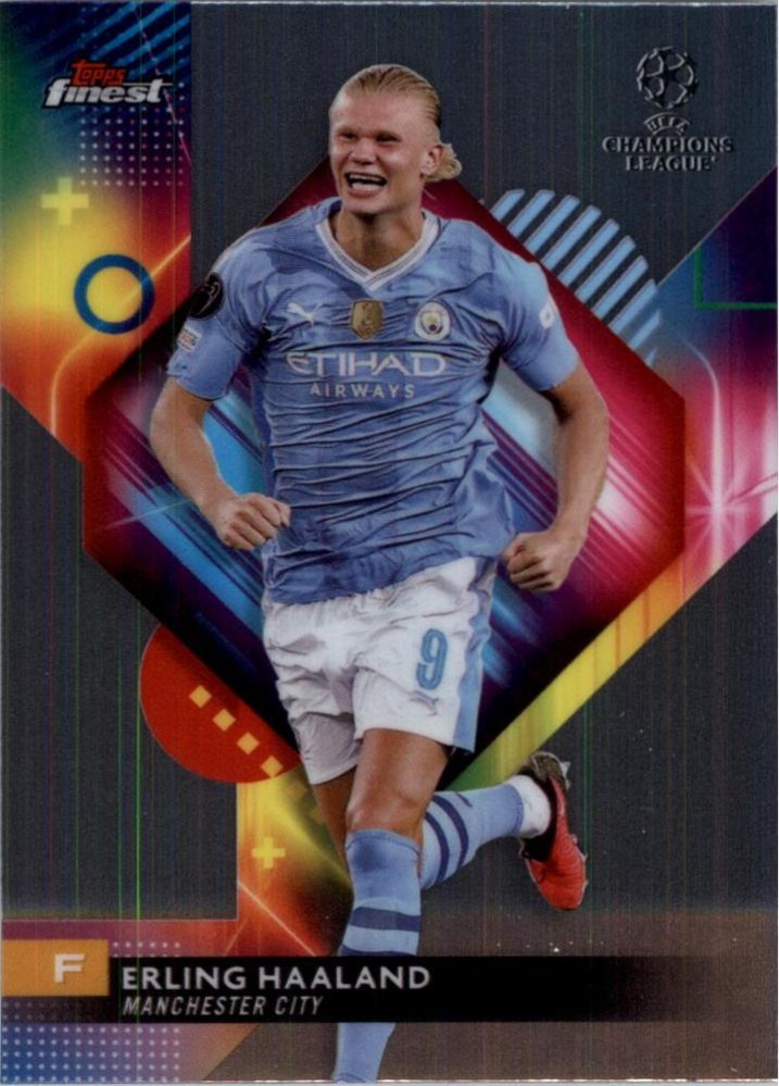 Erling Haaland 2023 Topps Finest UEFA Club Competitions