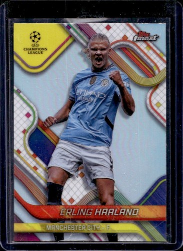 Erling Haaland 2024 Topps Finest UEFA Refractor