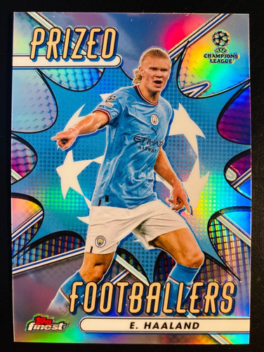 Erling Haaland 2023 Topps Finest UEFA Refractor