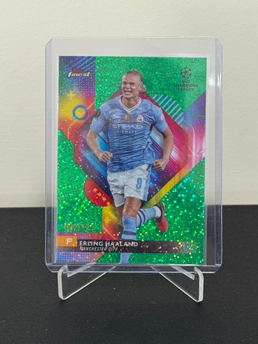 Erling Haaland 2023 Topps Finest Verde Maculato /125