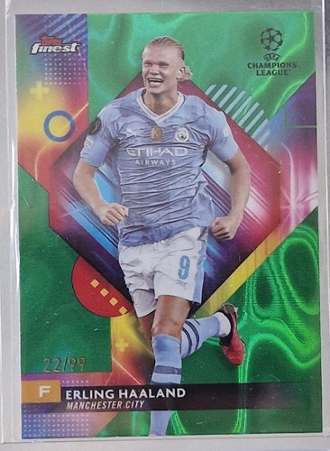 Erling Haaland 2023 Topps Finest Vert /99