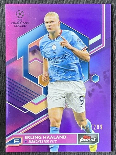 Erling Haaland 2022 Topps Finest Viola Refractor /299