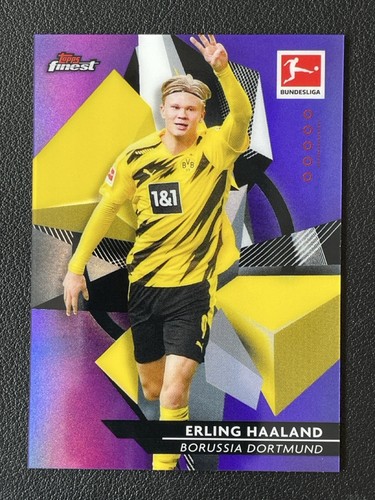 Erling Haaland 2020 Topps Finest Violet Refractor /250