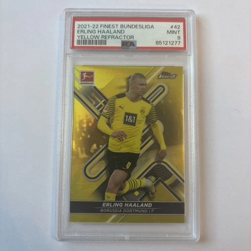 Erling Haaland 2021 Topps Finest Yellow /350